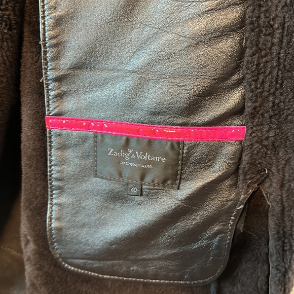 ZADIG & VOLTAIRE SHEARLING COAT - Picture 6 of 14